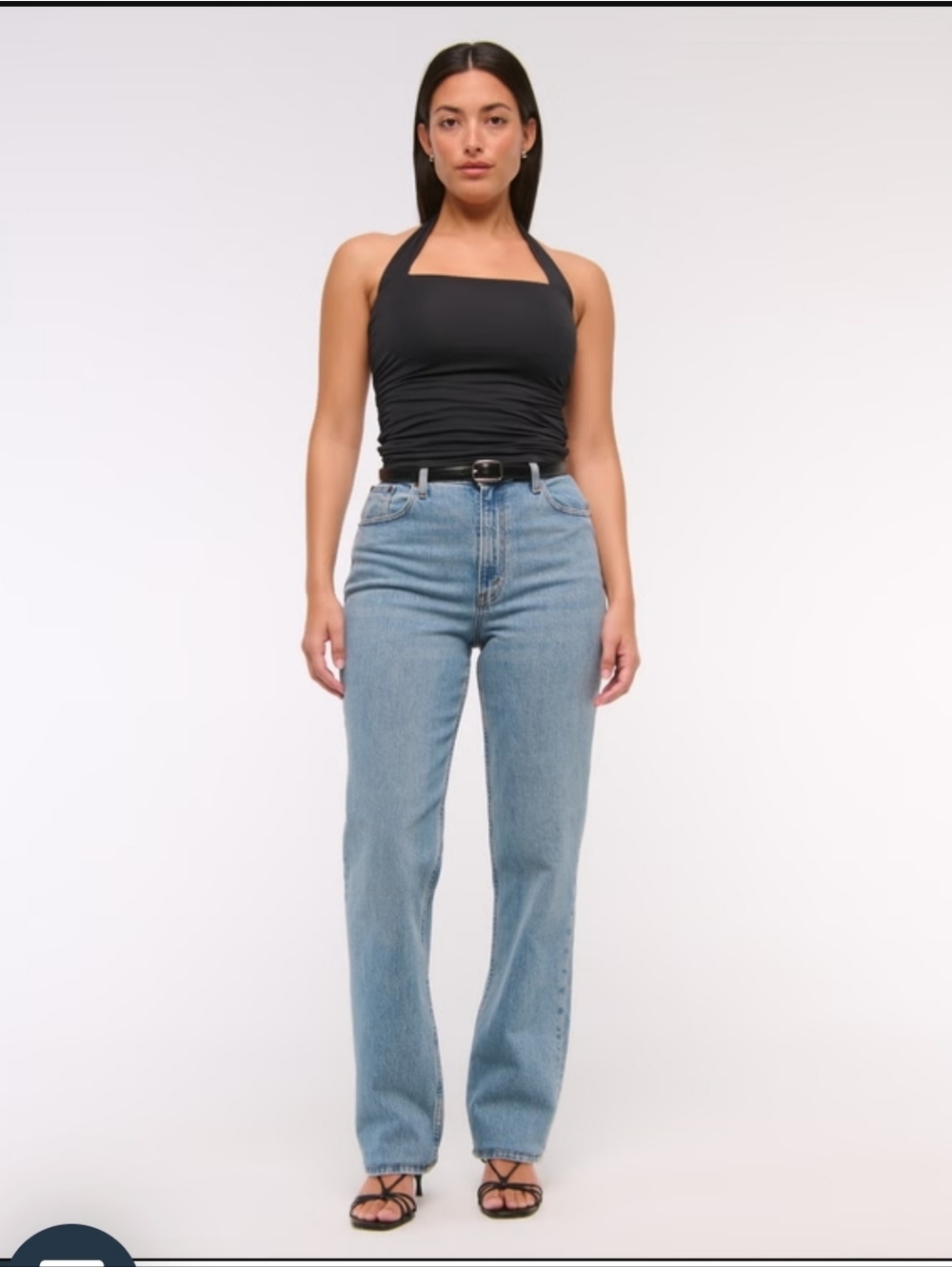 Abercrombie The 90s Straight Ultra High Rise Curve Love Jeans Size 29 Short NWT